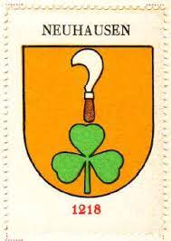 Die repräsentativen schaufassaden gegen die bahnhofstrasse geben den fünf bauten ein «grossstädtisches gepräge» und widerspiegeln den fortschrittsglauben jener zeit, als neuhausen am rheinfall nach der jahrhundertwende die erste grosse wachstumsphase zur zweitgrössten industriegemeinde des kantons erlebte. Neuhausen Am Rheinfall Wappen Armoiries Coat Of Arms Crest Of Neuhausen Am Rheinfall
