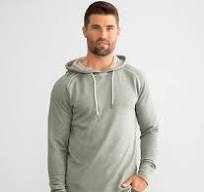 Large Dusty Olive Knit Hoodie