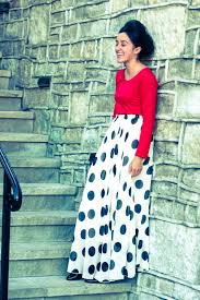 Black And White Polka Dot Maxi Skirt Polka Dot Black And White Chiffon Maxi Skirt Chic Outfits Maxi Skirt White Chiffon Maxi