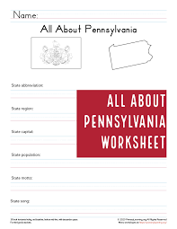 All About Pennsylvania Primarylearning Org In 2020 Social Studies Worksheets Student Writing Social Studies Printables