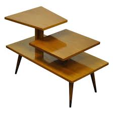 Vtg Mid Century Modern 3 Tiered Sculptural Walnut Side Table Danish Kagan Style Mid Century Modern Decor Mid Century Modern Furniture Mid Modern