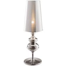 Tapered Shade Oversized Table Lamp 49 Via Polyvore Featuring Home Lighting Table Lamps Oversized Shades Chrome Lightin Table Lamp Lamp Chrome Table Lamp