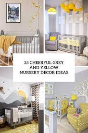 Looking for nursery ideas is so exciting! 25 Cheerful Grey And Yellow Nursery Decor Ideas Digsdigs