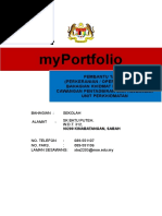 Adakah anda calon pembantu operasi gred n11? Templat Kosong Myportfolio Pembantu Operasi Pejabat