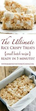 Perfect Rice Crispy Treats Small Batch Recipe Rice Crispy Treats Small Batch Baking Rice Krispie Treats