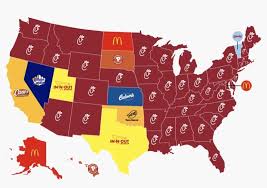 The Most Popular Fast Food Chains In Every State Vivid Maps Fast Food Chains Fast Food Food Chain