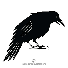 Black And White Ravens Clipart Image Result For Raven Banner Free Vector Crow Bird Black Crow Crow