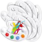 Amazon.com: FANDAMEI Oval Paint Tray Palettes, 8 PCS Plastic ...