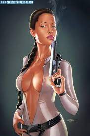 Angelina Jolie Cartoon Tomb Raider Naked 001 « Celebrity Fakes 4U