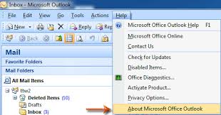 See the following screen shots: How To Determine Which Outlook Version Number I M Using