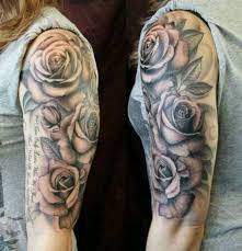 Cool Tattoo Ideas For Girls Amazing Tattoo Gallery Rose Tattoo Sleeve Black Rose Tattoos Black And Grey Rose Tattoo