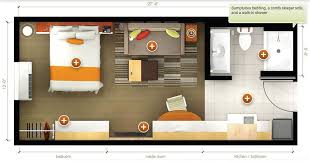 Hospitality Net Home2 Suites By Hilton Outlines More Design And Sustainability Details For Future Developers Studio Floor Plans Apartment Layout Co Housing