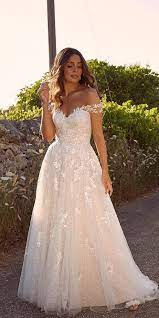 36 Off The Shoulder Wedding Dresses To See Cute Wedding Dress Wedding Dresses Romantic Wedding Dresses