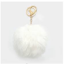 Rabbit Fur Pom Pom Keychain Pom Pom Keychain Fur Pom Pom Keychain Fur Pom Pom