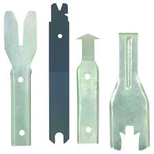 Works on gm, ford and others using the common in. 4 Piece Windshield Door Trim Tool Set
