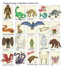 Cryptozoology Check List By Blank Mange Deviantart Com On Deviantart Mythical Creatures List Cryptozoology Mythological Creatures