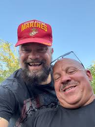 Chilling with my AirForce brother Steve Fortune