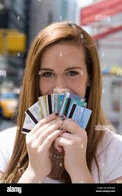 Credit cards fan hi-res stock photography and images
