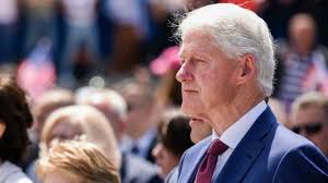 Bill Clinton has few words