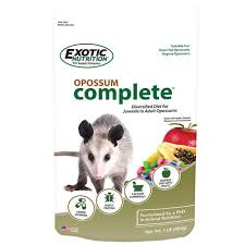 In north america, the animal officially called an opossum is a white and gray marsupial of so, in general, you can use opossum when referring to the american marsupial. Exotic Nutrition Opossum Complete 5 Lb Walmart Com Walmart Com