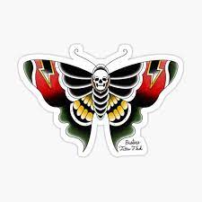 400 x 535 jpeg 52kb. Moth Tattoo Stickers Redbubble