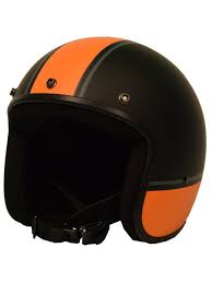 Sick Lid 3 4 Retro Orange Racing Stripe Motorcycle Helmet Helmet Motorcycle Helmets Racing Stripes