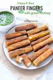 Droolworthy Paneer Fingers With A Green Cilantro Mint Chutney Recipe Paneer Recipe For Kids Recipes Paneer Dishes