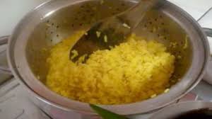 Nasi kuning tawau | resepi nasi kuning sabah bersama serunding kelapa. Resepi Nasi Kuning Tawau Sabah