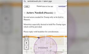 (south florida broward county ) pic hide this posting restore restore this posting. Man Receives Harassing Calls After Trump Rally Actors Ad On Craigslist Uses His Phone Number New York Daily News
