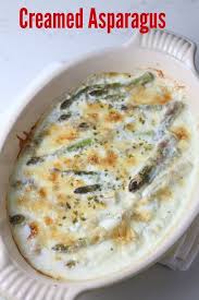 Creamed Asparagus With Parmesan Cheese Recipe Creamed Asparagus Recipes Cooking