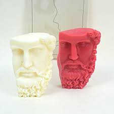 3d michelangelo Skulptur Silikon Handwerk Form europäische historische  Figur Kopf Kerze Gips Harz Seife Herstellung Werkzeuge Wohnkultur