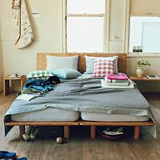 木製ベッドフレーム スモール タモ材 ナチュラル 幅８５ ５ 奥行２０２ 高さ２５ ５ｃｍ 無印良品ネットストア 木製ベッドフレーム インテリアデザイン インテリア 1dk