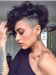 A pixie haircut looks great with curly hair. 60 Charming Curly Hairstyles For All Hair Lengths 2021 Short Hair Undercut Shaved Hair Designs Hair Styles