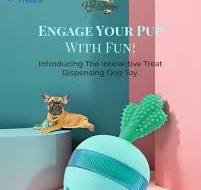 Rubber Dumbbell Dog Toy Food Dispensing
