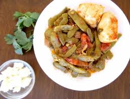 Greek Green Beans In Tomato Sauce Fasolakia Ladera Real Greek Recipes Recipe Cooking Green Beans Greek Recipes Green Beans