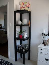 former lack to corner shelf hack ikea hackers ikea lack table diy corner shelf home decor