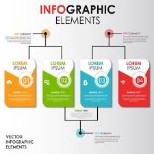 Presentation Business Infographic Template With 4 Options Vector Illustration Png And Vector