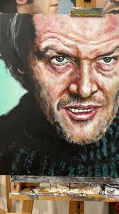 As Halloween approaches, i wanted to paint a horror thened piece.. Jack  Nicholson as Jack Torrance in Stanley Kubricks movie “The Shining”  #acrylicpainting #theshining #jacknicholson #jacktorrance ...