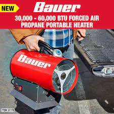 Our role is to support your business with our quality service, experience. Harbor Freight Tools New Product Alert The Bauer 30 000 60 000 Btu Forced Air Propane Portable Heater Warms Large Areas Fast Up To 10 Hours Of Heat For A 1350