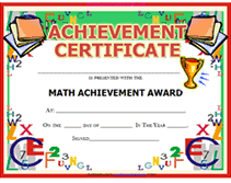 We did not find results for: Free Printable Math Achievement Awards Certificates Templates Certificate Templates Award Certificates Math