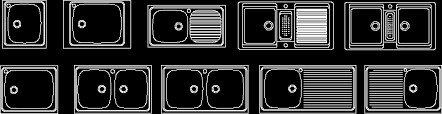 kitchen sinks in autocad download cad