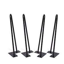 Get it now on amazon.com. 16 Inch Hairpin Metal Coffee Table Legs Set Of 4 Diy Furniture Pin Legs For Side Table Nightstand Chair Ect 3 8 Thick Heavy Duty Mid Century Modern 16 Black Buy Online In China