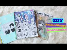 Diy Anime Manga Notebooks Youtube
