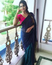 Hello beautiful!~ because we're too cool in blue for you. Serial Actress Shivani Narayanan Beautiful In Blue Saree Stills Latest Indian Hollywood Movies Updates Branding Online And Actress Gallery