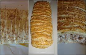 Une Recette Tresse Feuilletee Au Thon Si Delicieuse Et Si Facile A Preparer Avec Des Graines De Sesames Et Une Magnifique Tresse Feuilletee Feuillete Recette