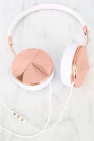 Frends With Benefits Taylor Rose Gold And White Headphones Rose Gold Aesthetic Rose Gold Jewel White Headphones