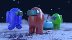 Redshibe On Twitter I Made The Among Us Character In 3d Still Learning C4d Here S A Poster A Threw Together