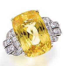 Bonhams A Yellow Sapphire And Diamond Ring Diamond Jewelry Gems Jewelry