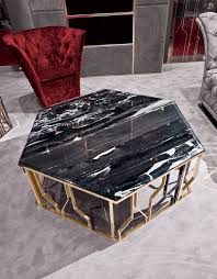 Elegant Gold Coffee Table With A Marble Top Coffeetable Moderndesign Livingroom The Livin Luxury Furniture Design Center Table Living Room Luxury Living Room