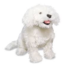 Melissa Doug Bichon Frise Plush Cute Dog Toys Plush Dog Dog Stuffed Animal